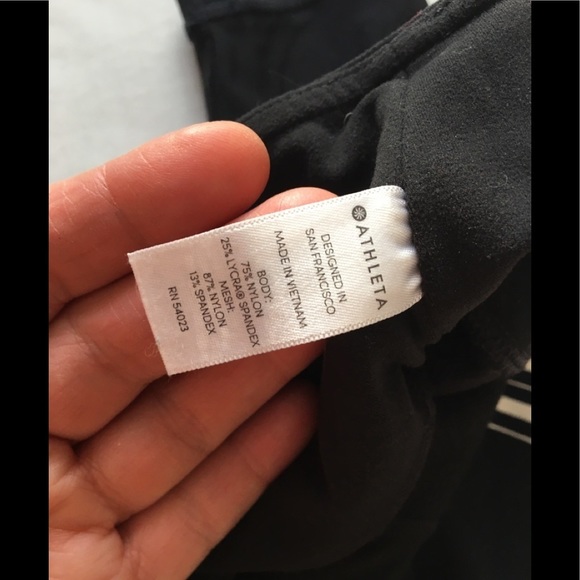 Athleta Sonar Striped Mesh Capri Leggings - Picture 7 of 10